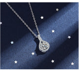 Necklace S925 Silver Moissanite Six-claw Water – Jewelry Gift Ideas — 8