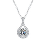 Necklace S925 Silver Moissanite Six-claw Water – Jewelry Gift Ideas — 4
