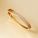Gold Plated Inlaid Zirconium Bracelet Simple – Jewelry Gift Ideas — 6