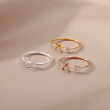 Letters Ring 26 Letters AZ Gold 18K Gold Plated Ring – Gift Ideas — 4