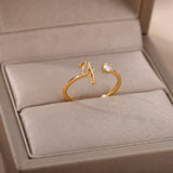 Letters Ring 26 Letters AZ Gold 18K Gold Plated Ring – Gift Ideas — 7