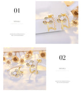 Popular Earrings Front And Back Wear Small Fresh – Small Gift Ideas — 7