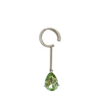 Water Drop Shape Gem Non-piercing Ear Clip – Small Gift Ideas — 2