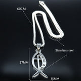 Simple Stainless Steel Fishbone Pendant Necklace – Jewelry Gift Ideas — 3