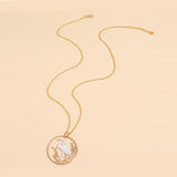 Stylish Round Red-crowned Crane Necklace – Jewelry Gift Ideas — 9