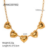 Peach Heart Stainless Steel Pendant European – Jewelry Gift Ideas — 10