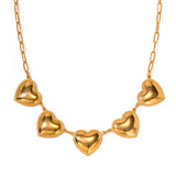 Peach Heart Stainless Steel Pendant European – Jewelry Gift Ideas — 4