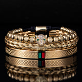Micro Inlaid Leopard Head Bracelet Set – Jewelry Gift Ideas — 9