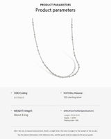925 Sterling Silver Necklace For Women Choker – Jewelry Gift Ideas — 17