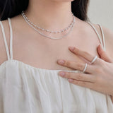 925 Sterling Silver Necklace For Women Choker – Jewelry Gift Ideas — 7