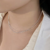 925 Sterling Silver Necklace For Women Choker – Jewelry Gift Ideas — 14