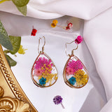 Drop-shaped Natural Dried Flower Earrings Ins – Thoughtful Gifts — 10