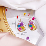 Drop-shaped Natural Dried Flower Earrings Ins – Thoughtful Gifts — 5
