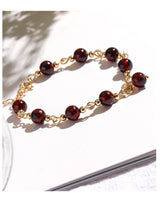 Bardo Wine Red Garnet Bracelet For Women – Jewelry Gift Ideas — 11