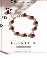 Bardo Wine Red Garnet Bracelet For Women – Jewelry Gift Ideas — 5