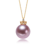 Crown Silver 925 Silver Pendant Pearl Necklace – Jewelry Gift Ideas — 7