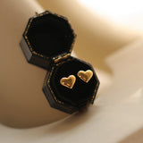 Mini Peach Heart Glossy Earrings – Unique Gift Ideas — 10