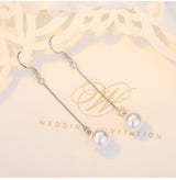 Pearl Shell Pearl Stud Earrings Silver Plated – Jewelry Gift Ideas — 4