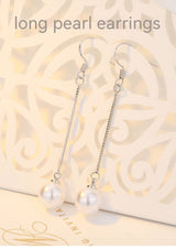 Pearl Shell Pearl Stud Earrings Silver Plated – Jewelry Gift Ideas — 7