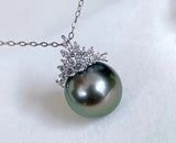 Black Pearl Pendant S925 Silver Ice Queen Perfect – Jewelry Gift Ideas — 13
