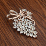 Women's Diamond Grape Brooch – Jewelry Gift Ideas — 9