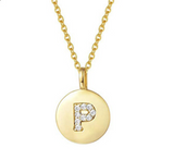 Single Studded Letter Necklace – Jewelry Gift Ideas — 14