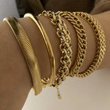 Stainless Steel Bracelet Electroplating Simple Style – Stylish Gifts — 3