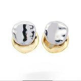 French Retro Personalized Metal Irregular Ear Studs – Stylish Gifts — 10