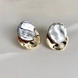 French Retro Personalized Metal Irregular Ear Studs – Stylish Gifts — 11