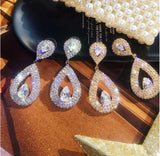 Women's Shiny Diamond-encrusted Drop Earrings – Gifts for Her — 10