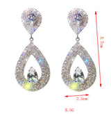 Women's Shiny Diamond-encrusted Drop Earrings – Gifts for Her — 8