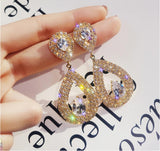 Women's Shiny Diamond-encrusted Drop Earrings – Gifts for Her — 3