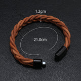 Simple Fashion Leather Cord Bracelet Men's Alloy – Stylish Gifts — 2