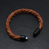 Simple Fashion Leather Cord Bracelet Men's Alloy – Stylish Gifts — 6