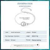 Simple Classic Double Ring Bracelet – Jewelry Gift Ideas — 8