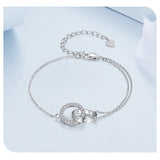 Simple Classic Double Ring Bracelet – Jewelry Gift Ideas — 9