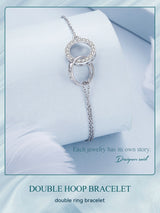 Simple Classic Double Ring Bracelet – Jewelry Gift Ideas — 3