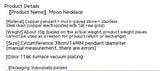 Zircon Moon Necklace Copper Plated Real Gold Full – Jewelry Gift Ideas — 4
