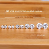Silver S925 Sterling Silver Classic Four-claw Stud – Birthday Gifts — 15