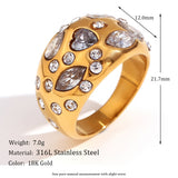 Loving Heart Zircon Dome Ring For Women – Gifts for Her — 2