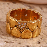 Double-layer Peach Heart Ring For Women – Gifts for Her — 10