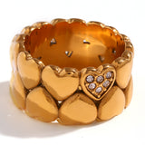 Double-layer Peach Heart Ring For Women – Gifts for Her — 5