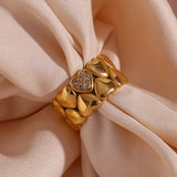 Double-layer Peach Heart Ring For Women – Gifts for Her — 4
