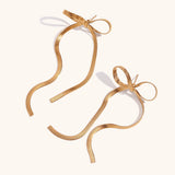 Women's Fashion Blade Chain Bow Earrings – Stylish Gifts — 6