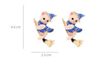 Alloy Dripping Wizard Hat Kitten Earrings – Cat Lover Gifts — 10