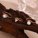 Affordable Luxury Fashion Waveform Ring Shank Gold – Stylish Gifts — 10