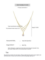 Women's Mermaid Pearl Lace Multi-layer Necklace – Jewelry Gift Ideas — 13