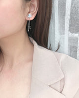 S925 Sterling Silver Long Elegant Bright Moon Star – Stylish Gifts — 2