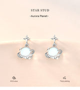 S925 Sterling Silver Moonstone Planet Female South – Gifts for Her — 11