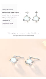 S925 Sterling Silver Moonstone Planet Female South – Gifts for Her — 12